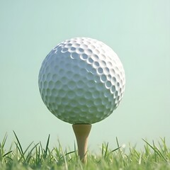 Golf Ball Isolated on White Background