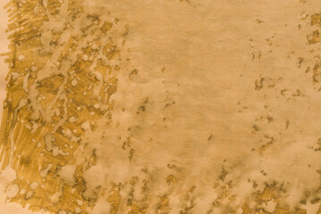 brown painted background on paper texture