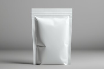 A white bag with a white label on it