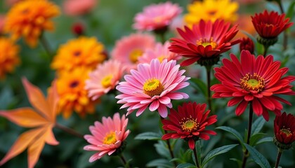  Vibrant garden blooms in full bloom