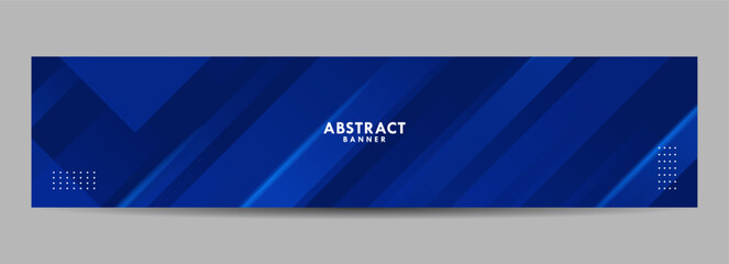 Abstract geometric blue background. Template for banner background