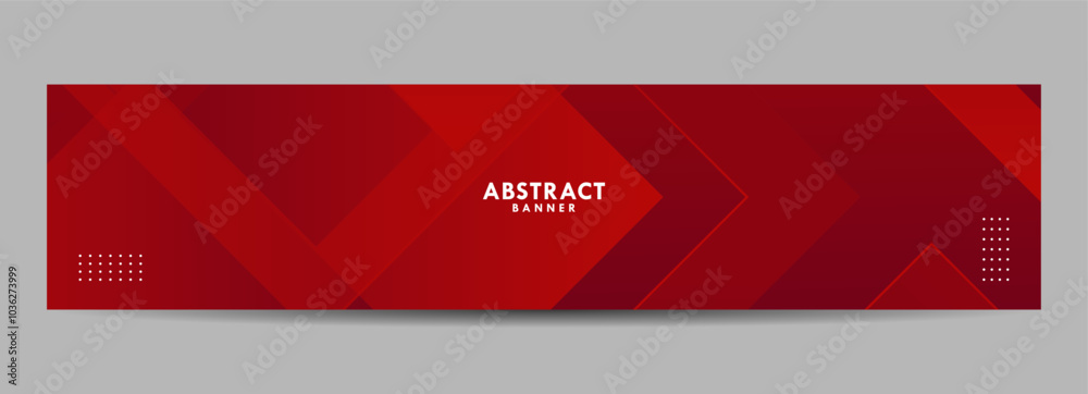 Wall mural abstract red color combination geometric background. cool background design for banner
