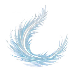 Dynamic Abstract Wave Design Isolated on Transparent Background