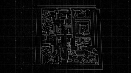 Technical drawing on a gradient background.Mechanical Engineering drawing
