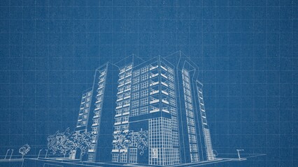 Technical drawing on a gradient background.Mechanical Engineering drawing
