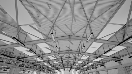 grayscale city and town 3d render