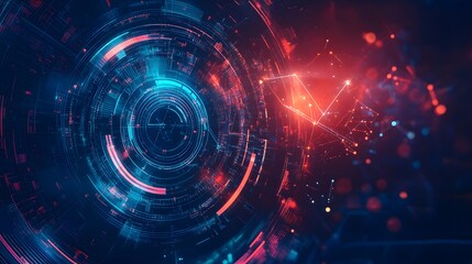 Obraz premium Abstract technology big data background concept.