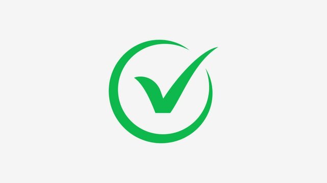 red checkmark animation and double check icon. Yes tick. Correct check mark symbol.
 Checkmark animation in a green circle. Check mark icon animation , right mark icon. Complete mark, vote check,