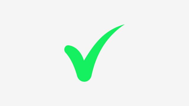 red checkmark animation and double check icon. Yes tick. Correct check mark symbol.
 Checkmark animation in a green circle. Check mark icon animation , right mark icon. Complete mark, vote check,