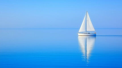 Obraz premium sailing boat on the sea.