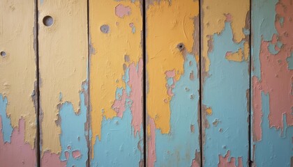 Obraz premium Peeling paint on wooden wall