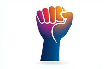 Obraz premium Symbolic raised fist representing strength, unity, and activism in social movements