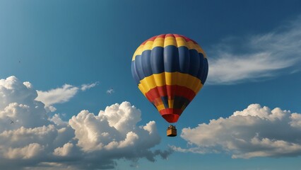 Fototapeta premium hot air balloon in flight