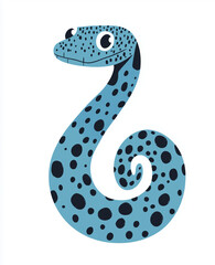 Naklejka premium illustration of a snake