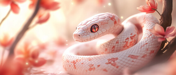 Fototapeta premium A patterned snake