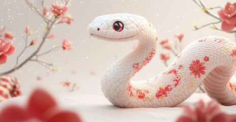 Fototapeta premium A patterned snake