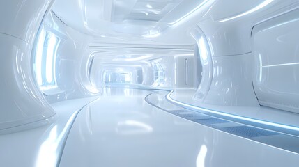 white futuristic background . 