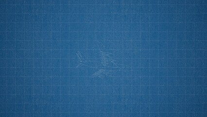 Technical drawing on a gradient background.Mechanical Engineering drawing