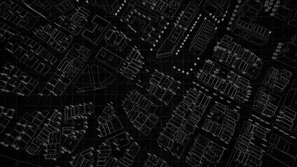Technical drawing on a gradient background.Mechanical Engineering drawing
