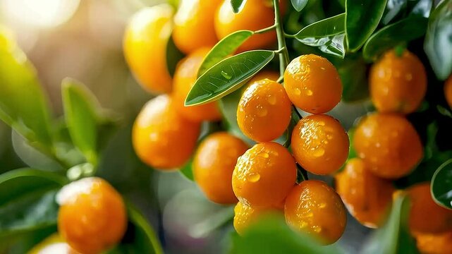 kumquats on a tree