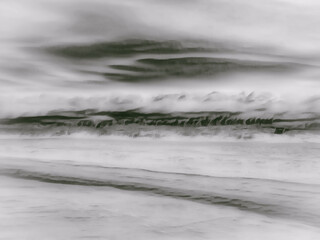 Abstract sand dune beach sky wispy illustration background