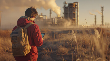 Air Quality Sampling: Participants utilize portable devices to track air pollutants in their communities, aiding in the analysis of pollution impacts on the environment.
