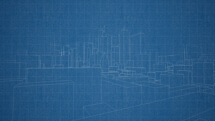 Technical drawing on a gradient background.Mechanical Engineering drawing