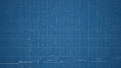 Technical drawing on a gradient background.Mechanical Engineering drawing