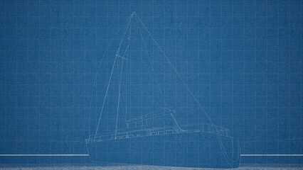 Technical drawing on a gradient background.Mechanical Engineering drawing