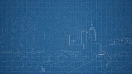 Technical drawing on a gradient background.Mechanical Engineering drawing