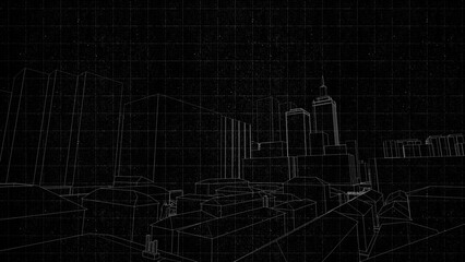 Technical drawing on a gradient background.Mechanical Engineering drawing