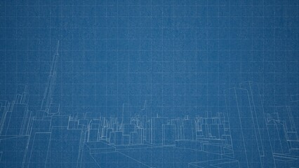 Technical drawing on a gradient background.Mechanical Engineering drawing