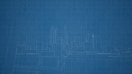 Technical drawing on a gradient background.Mechanical Engineering drawing