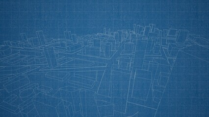 Technical drawing on a gradient background.Mechanical Engineering drawing