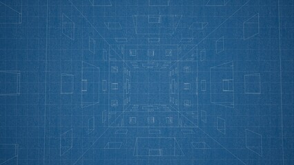 Technical drawing on a gradient background.Mechanical Engineering drawing