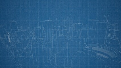 Technical drawing on a gradient background.Mechanical Engineering drawing