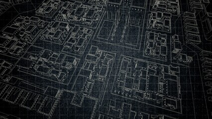Technical drawing on a gradient background.Mechanical Engineering drawing