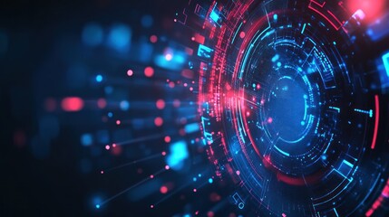 Obraz premium Abstract Digital Technology Background