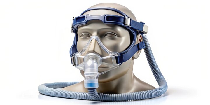 CPAP mask and headgear for sleep apnea treatment , CPAP mask, headgear, obstructive sleep apnea