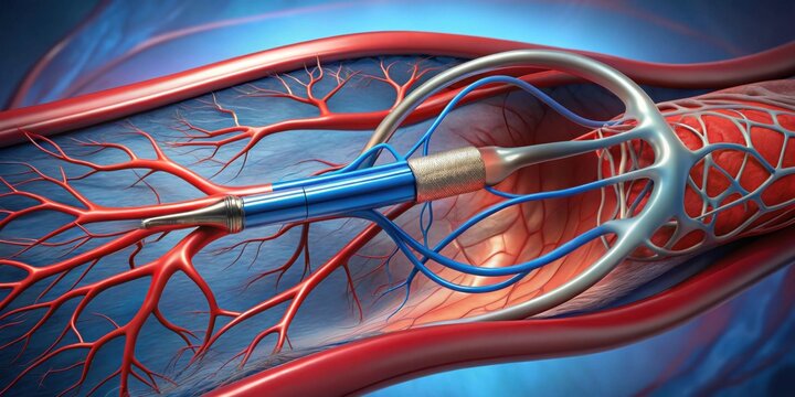 Animation of peripheral artery bypass surgery, surgical procedure, medical , artery bypass, vascular surgery