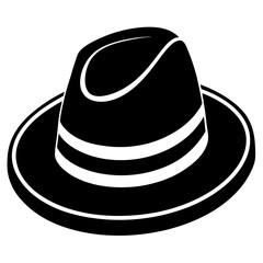 black hat isolated