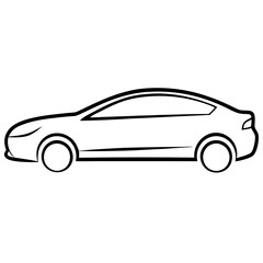 car isolated on white