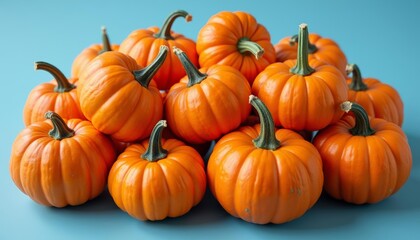  Autumn Harvest  A Bountiful Display of Pumpkins