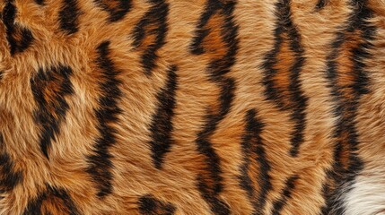 Close-up of a tiger's fur showcasing its distinctive orange and black patterns.