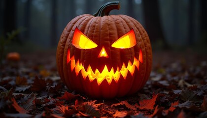  Ghoulish Glow  A Halloween Pumpkins Smile