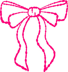 Hand Drawn Doodle Bow Illustration