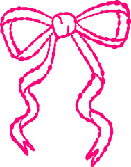 Hand Drawn Doodle Bow Illustration