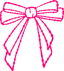 Hand Drawn Doodle Bow Illustration