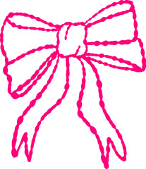 Hand Drawn Doodle Bow Illustration