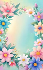 Obraz premium frame of flowers